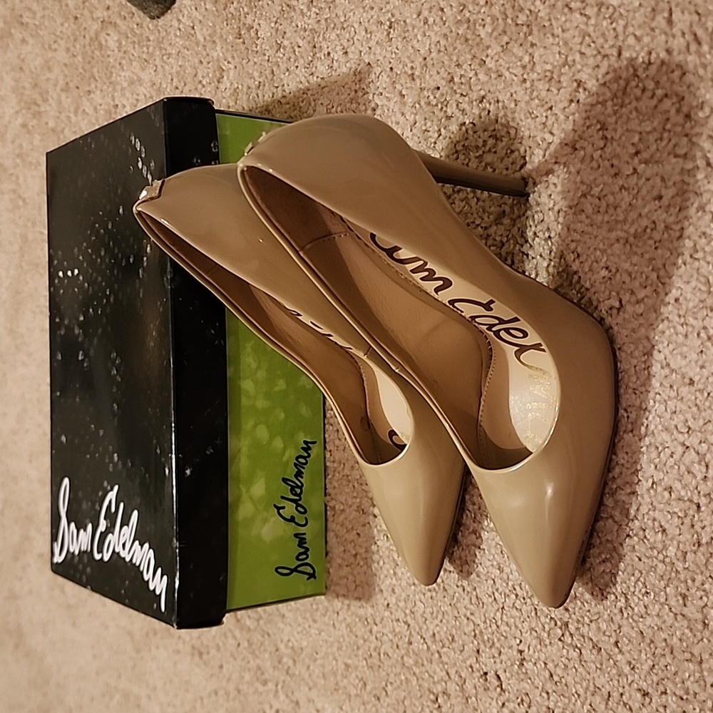 Sam Edelman Danna Nude Patent Heels - Picture 5 of 15